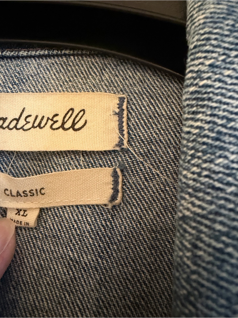 Madewell Washed Light Blue Denim Jean Jacket - Picture 2 of 3
